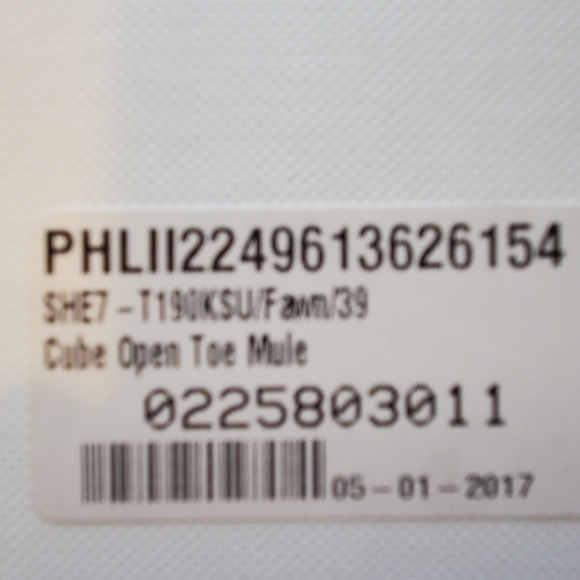 3.1 Philip Lim cube open Toe mule slip on. Fawn. Sz 39(8.5). - Picture 4 of 16